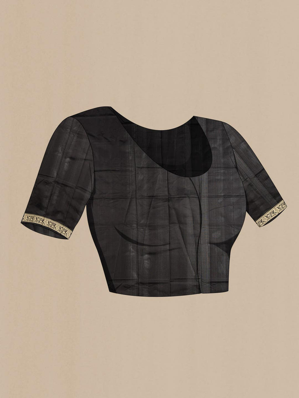 Black Banarasi Katan Silk Saree