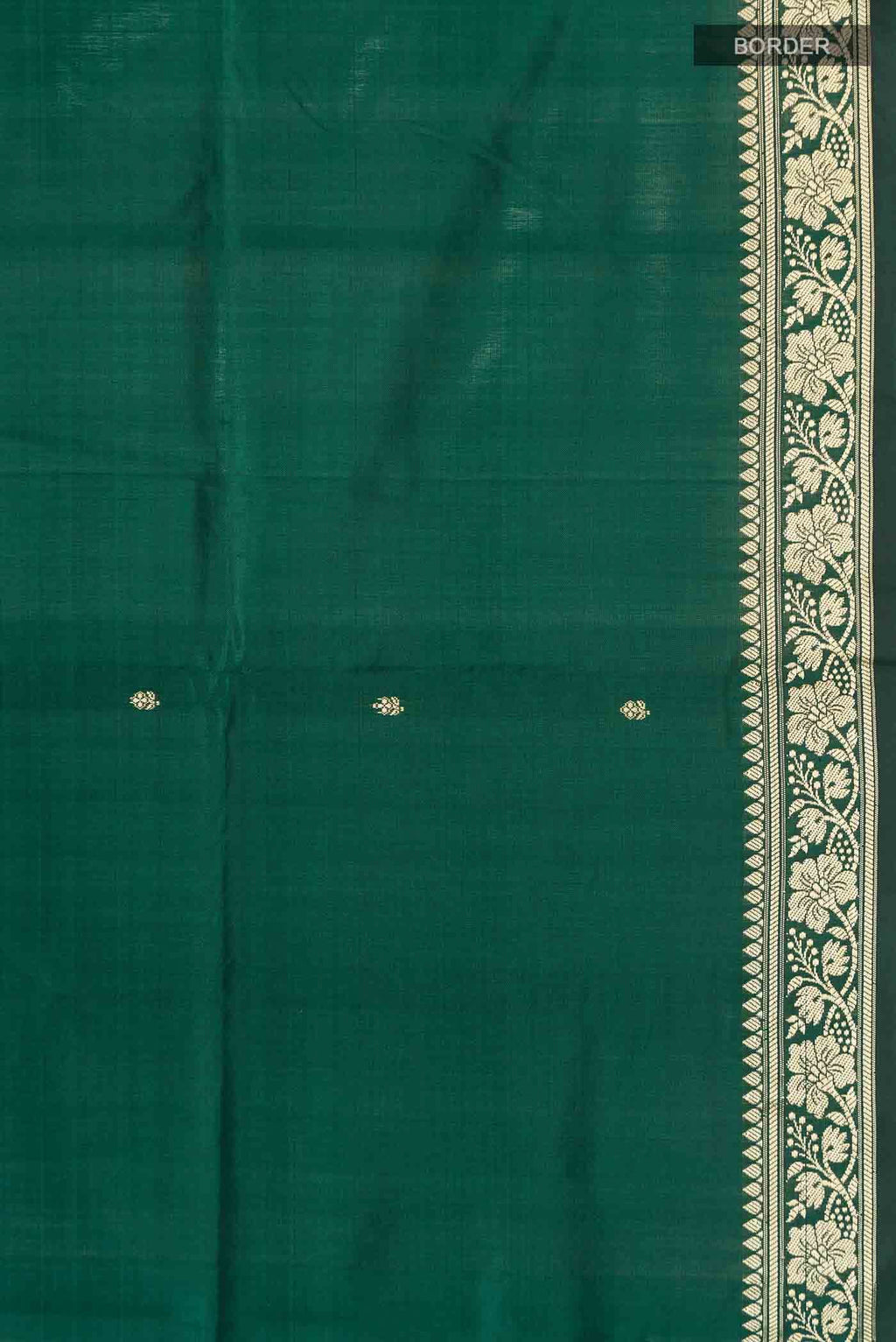 Green Banarasi Katan Silk Saree