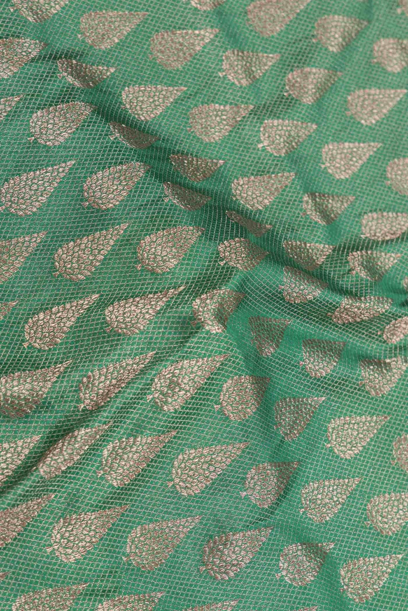 Green Dual Tone Banarasi Silk Saree