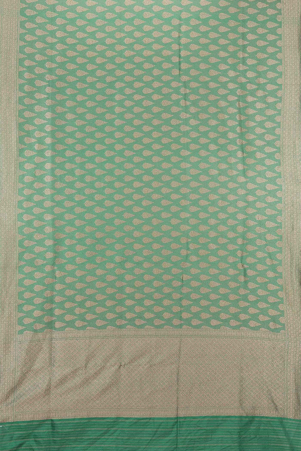 Green Dual Tone Banarasi Silk Saree