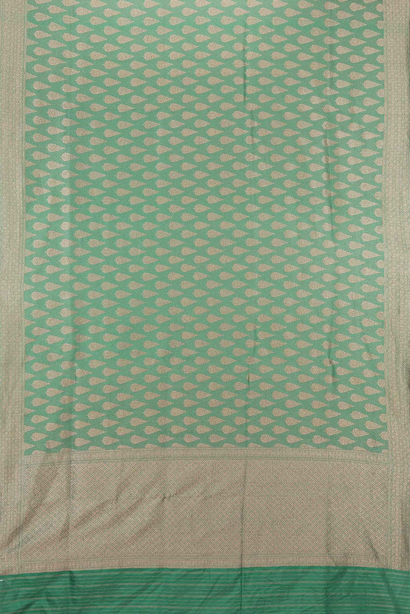 Green Dual Tone Banarasi Silk Saree
