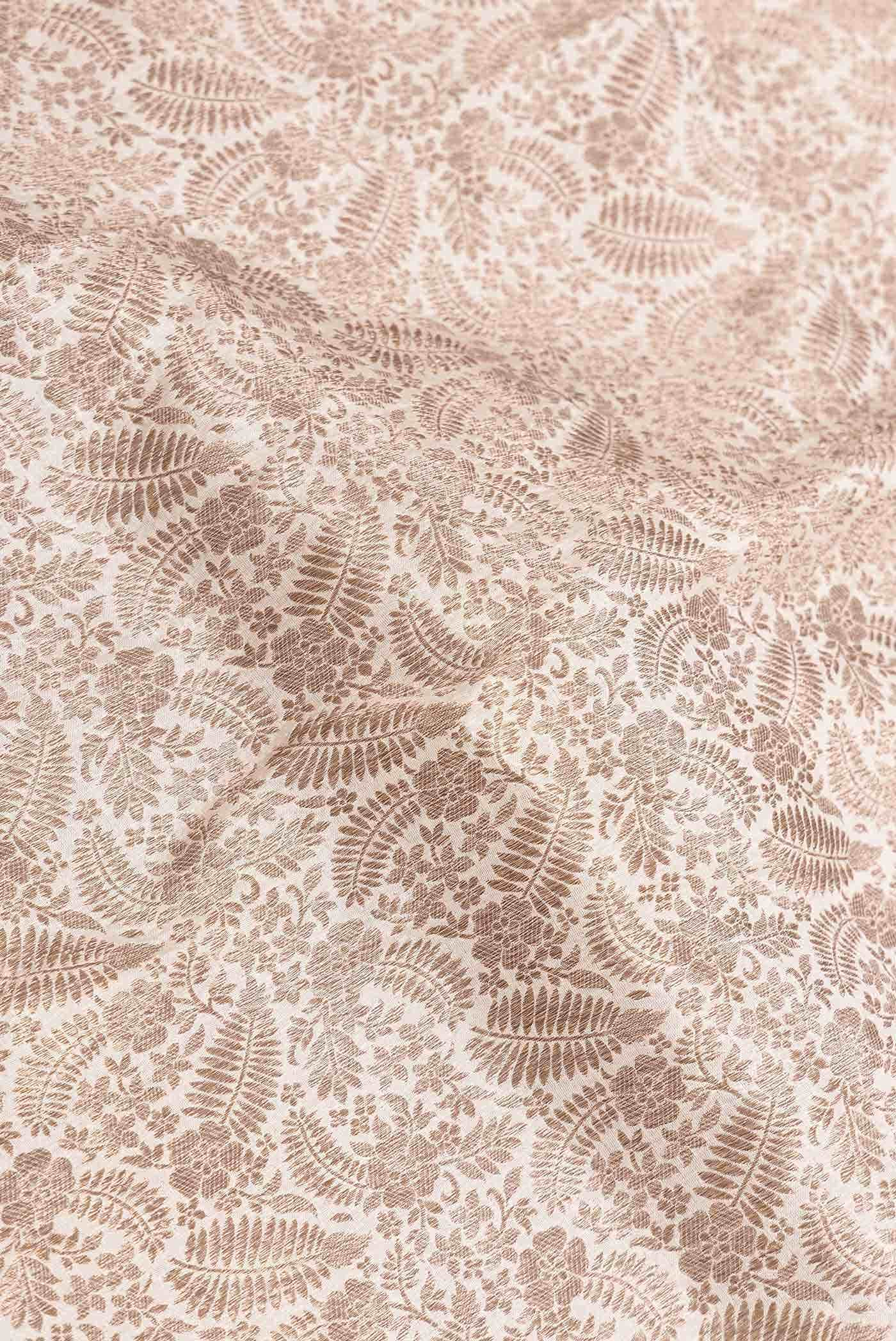 Beige Dual Tone Banarasi Silk Saree