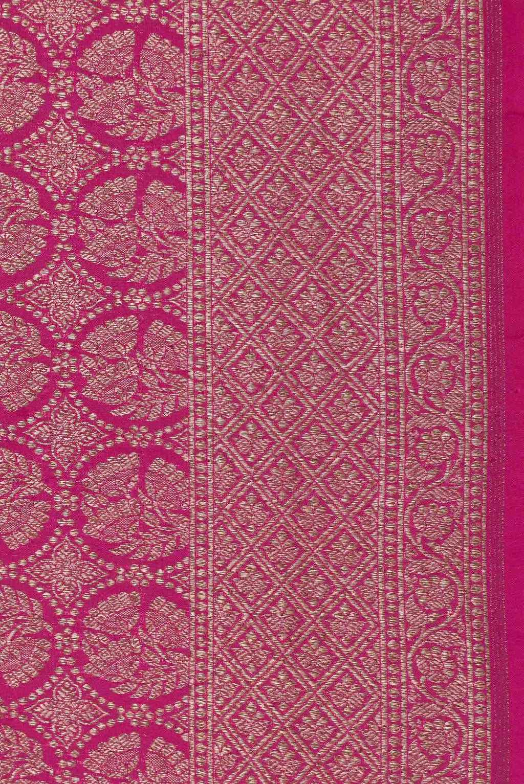 Pink Dual Tone Banarasi Silk Saree