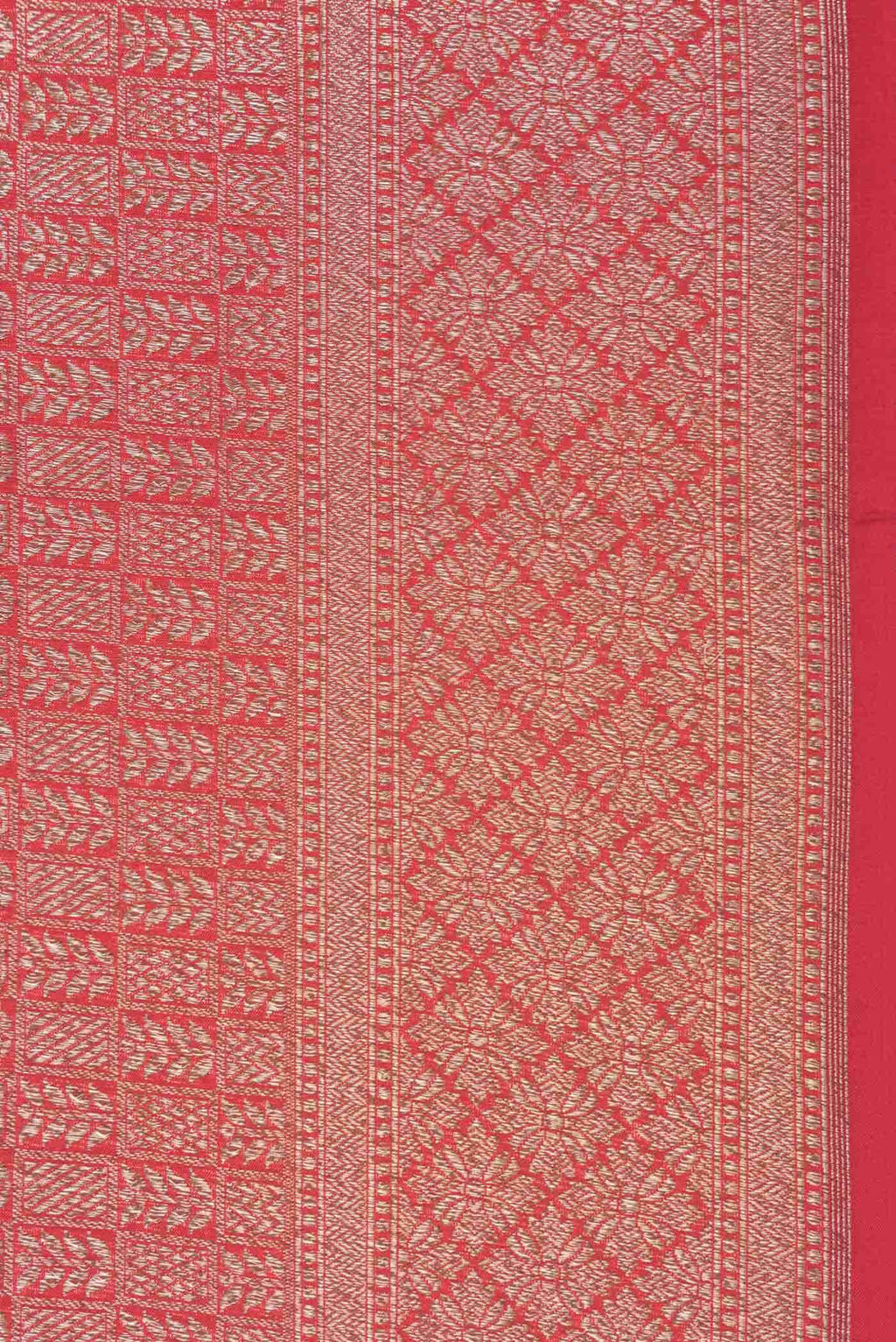 Red Dual Tone Banarasi Silk Saree