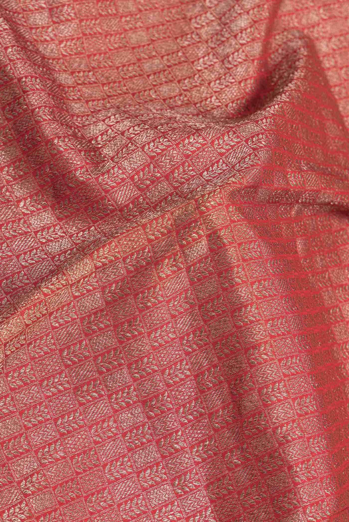 Red Dual Tone Banarasi Silk Saree