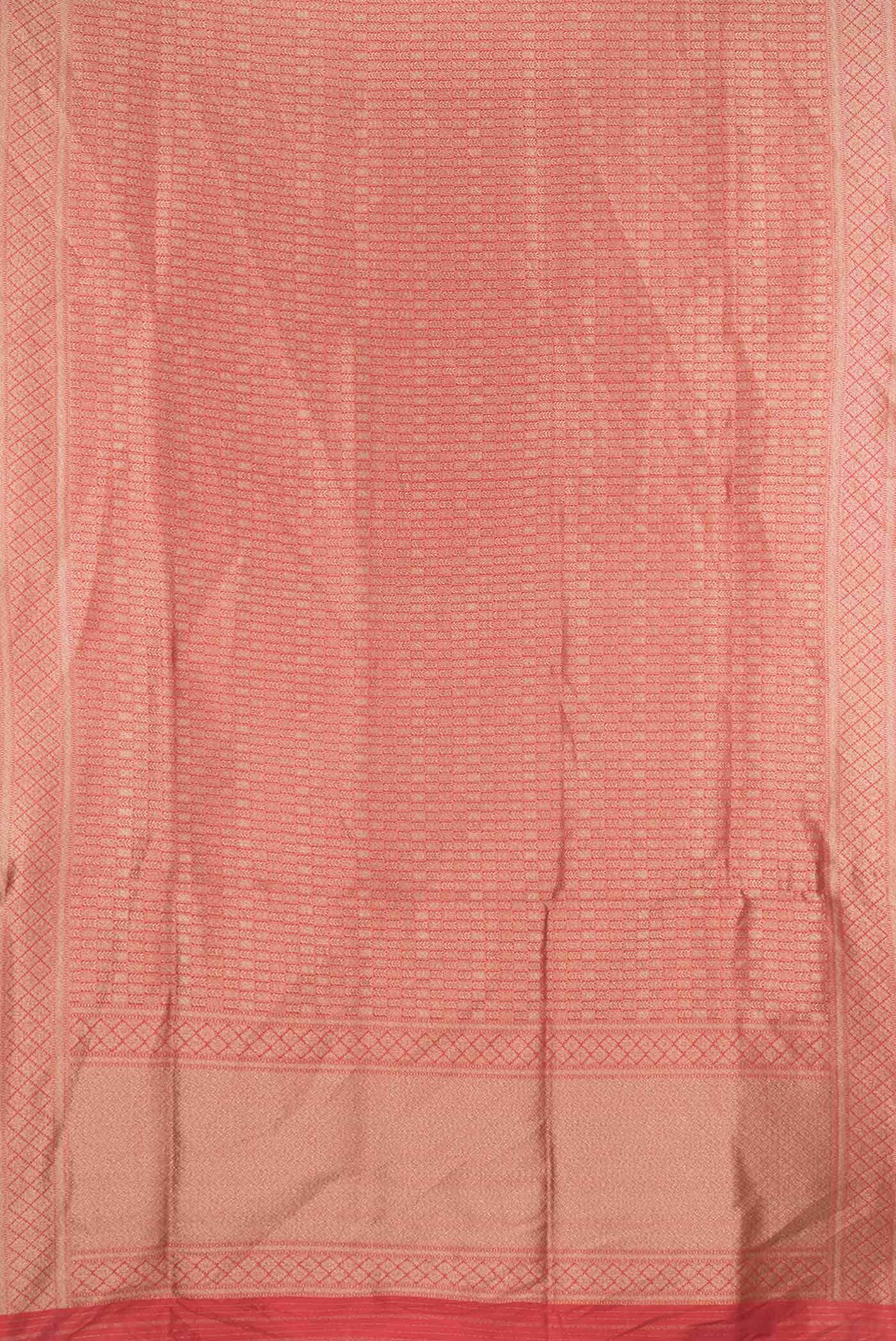 Red Dual Tone Banarasi Silk Saree