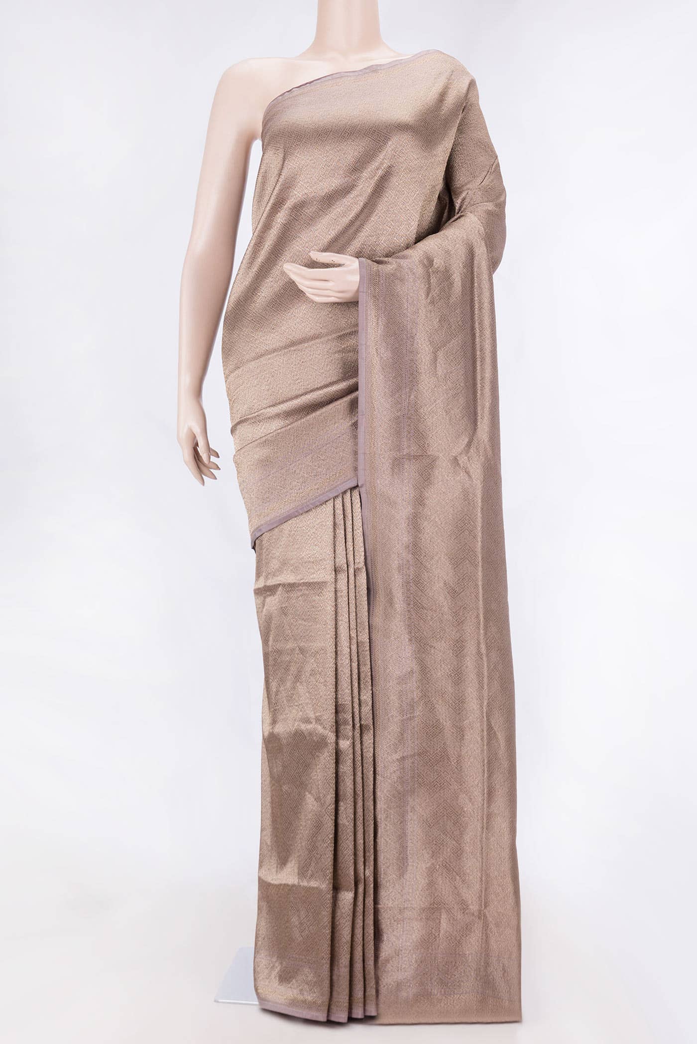 Bronze Dual Tone Banarasi Silk Saree