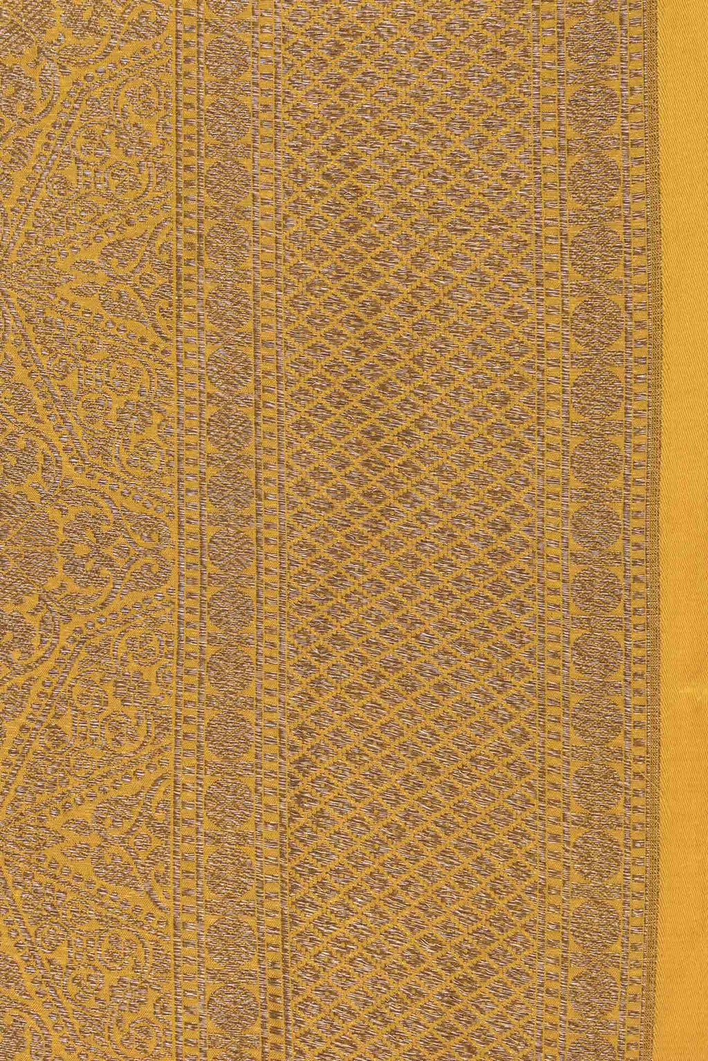 Mustard Dual Tone Banarasi Silk Saree