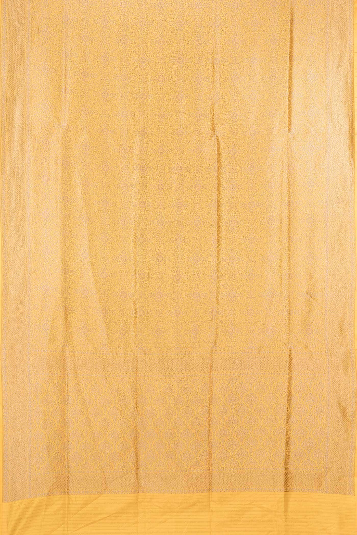 Mustard Dual Tone Banarasi Silk Saree