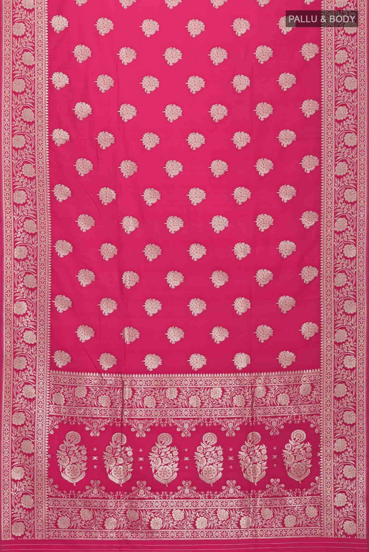 Pink Banarasi Silk Saree