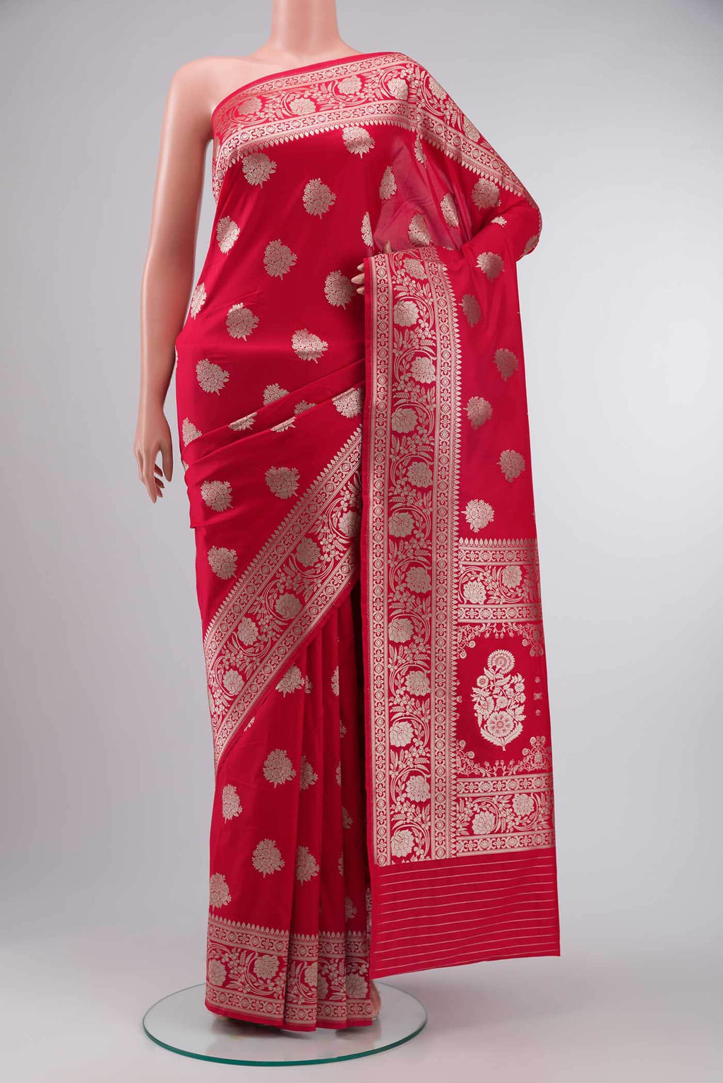 Red Banarasi Silk Saree
