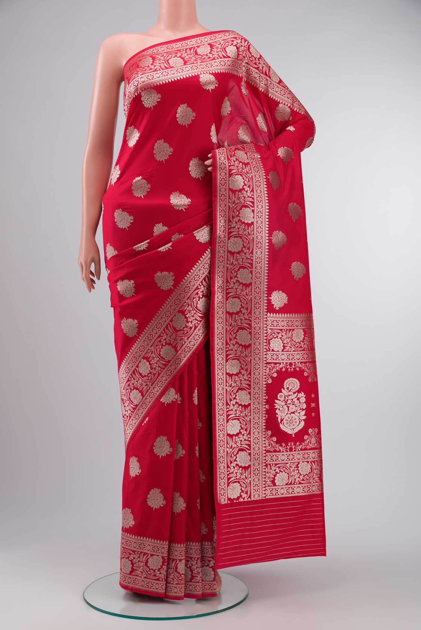 Red Banarasi Silk Saree