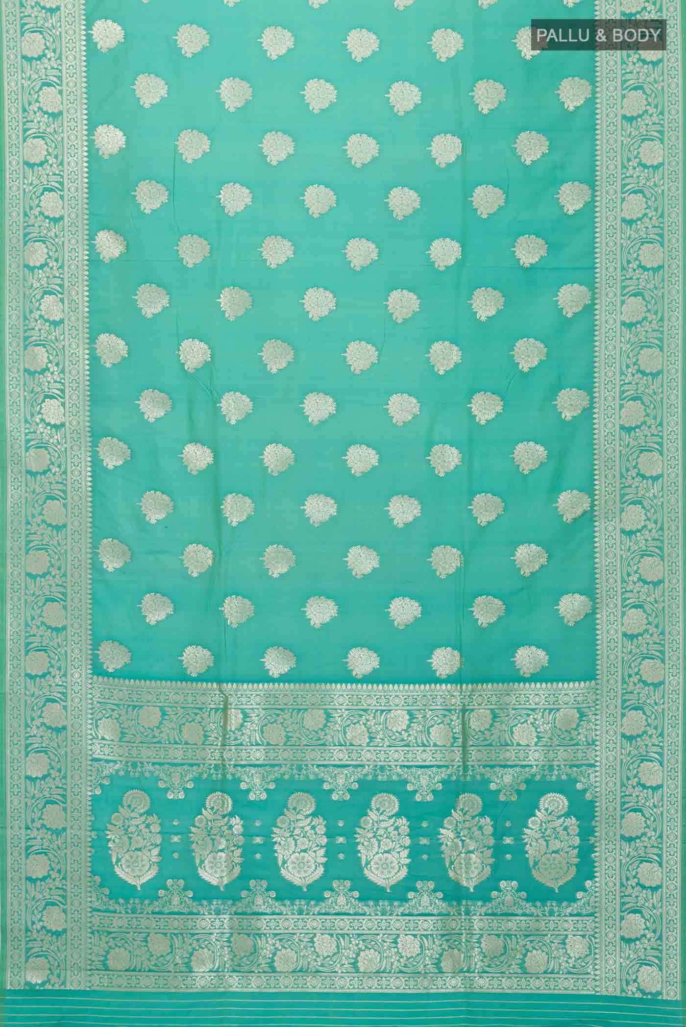 Green Blended Banarasi Silk Saree
