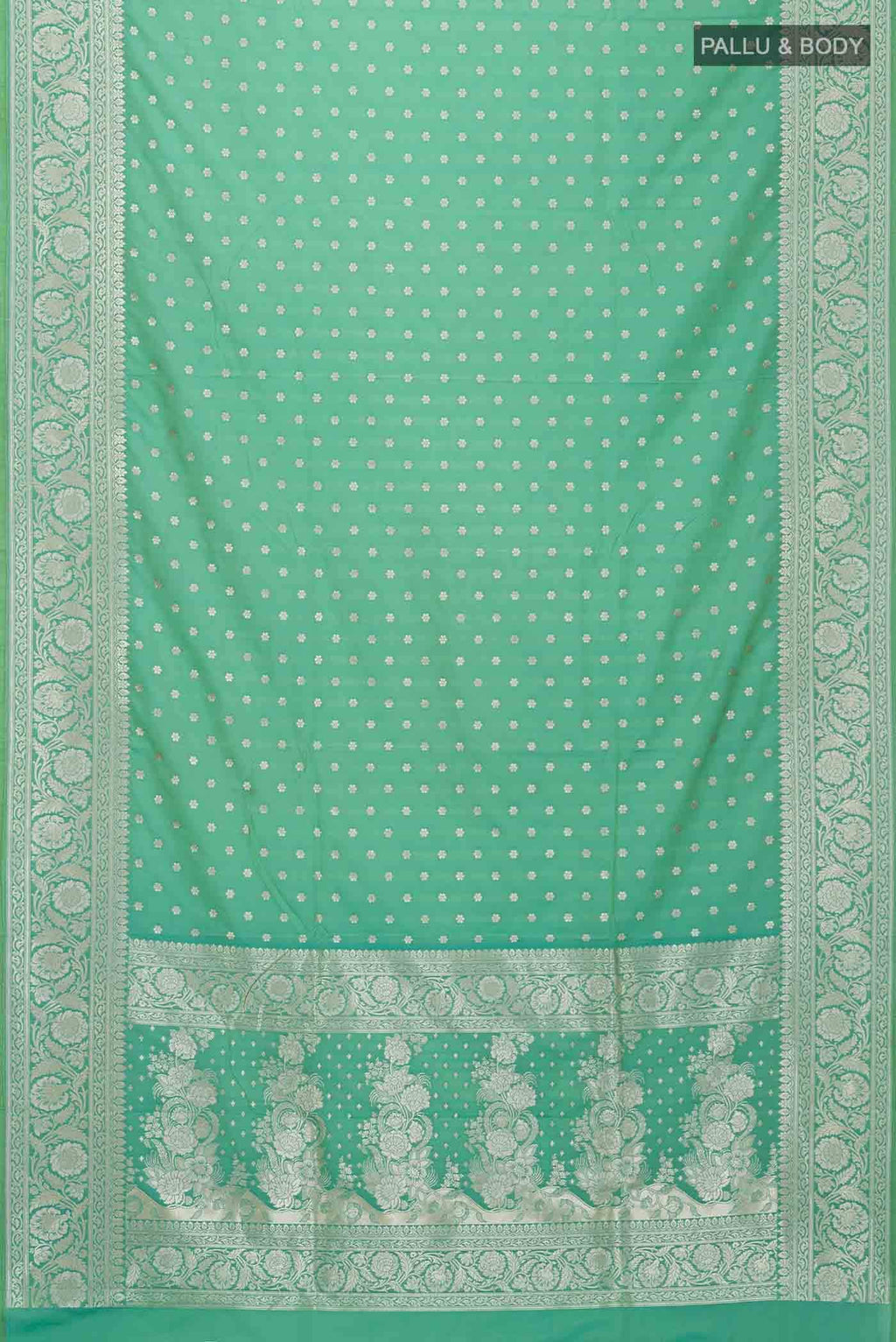 Green Blended Banarasi Silk Saree