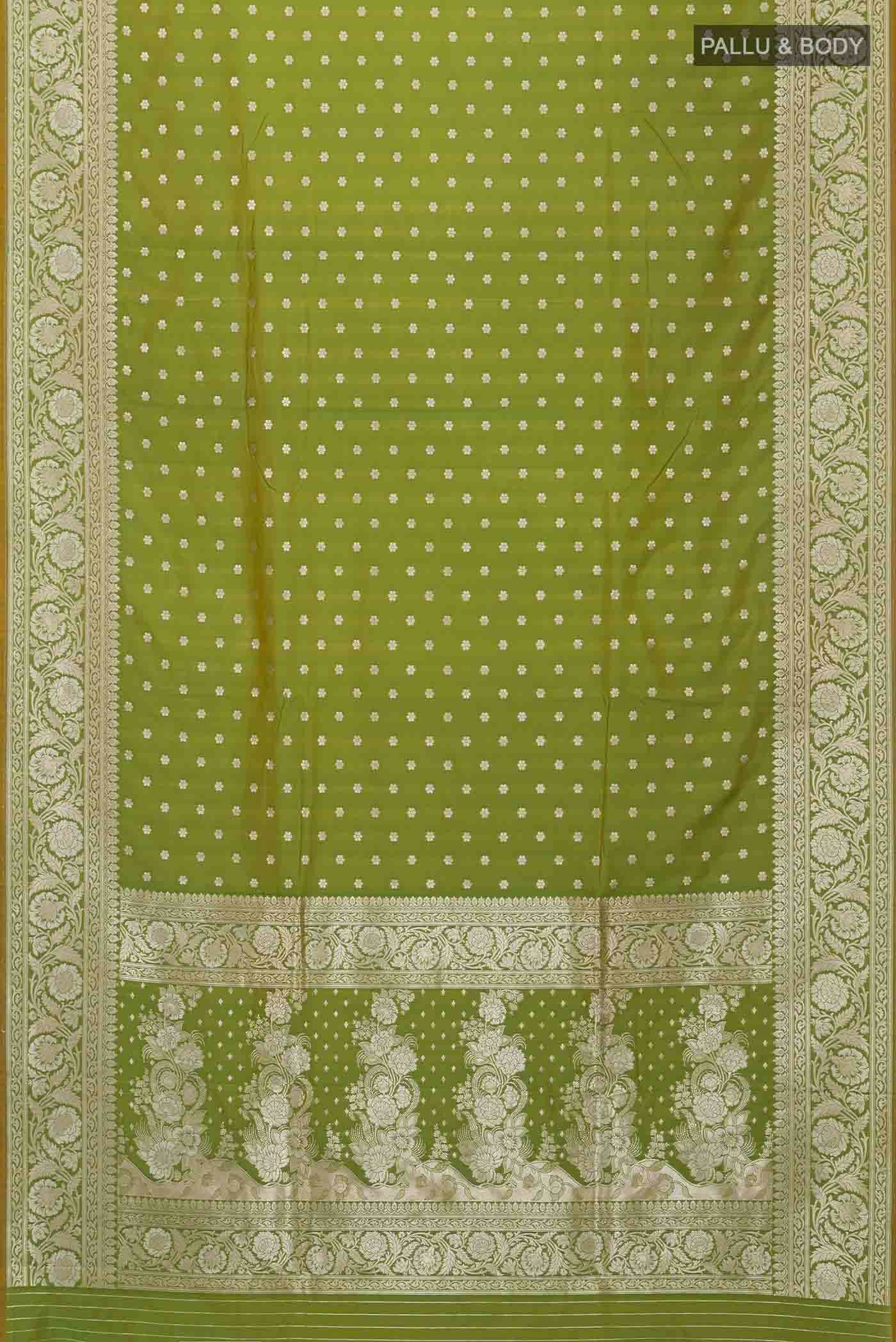Green Blended Banarasi Silk Saree