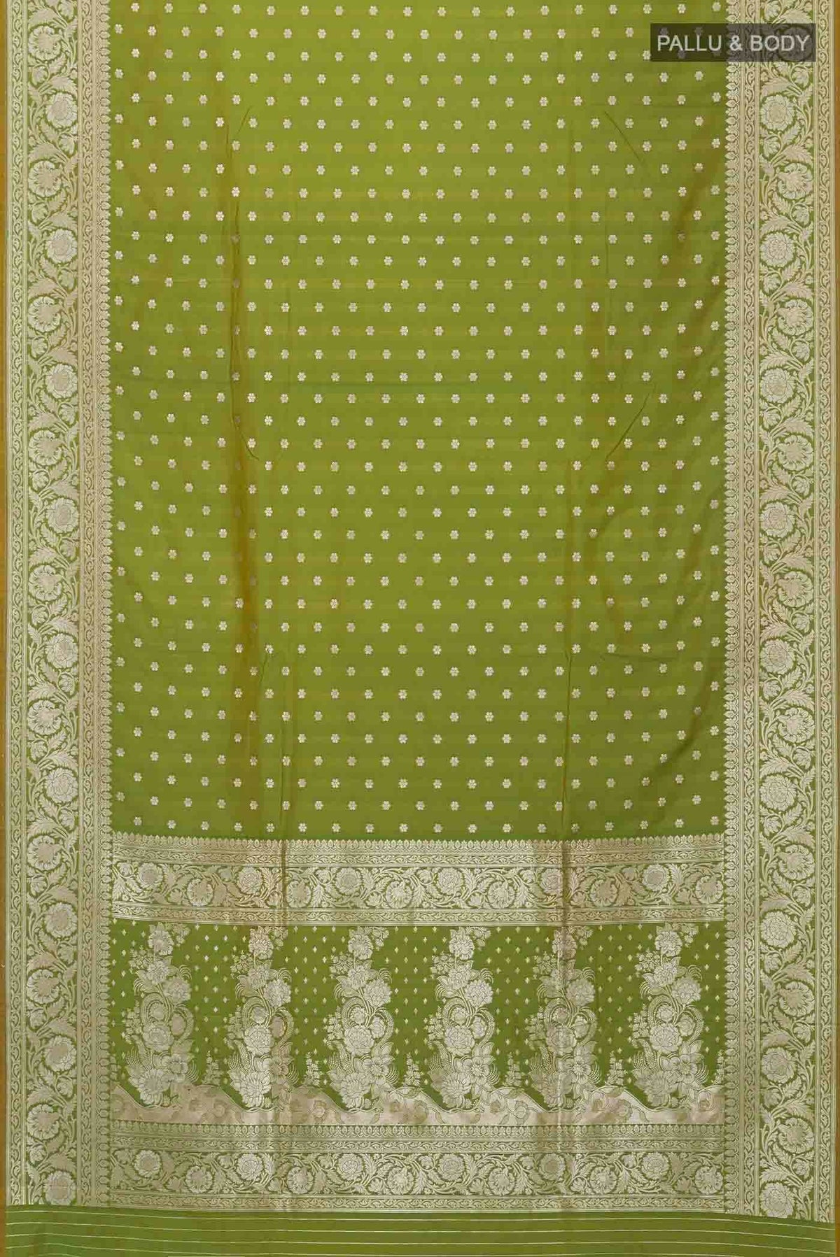 Green Blended Banarasi Silk Saree