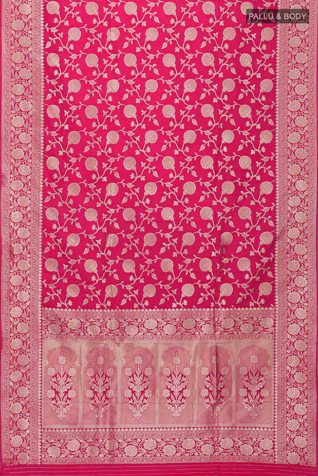 Pink Banarasi Silk Saree