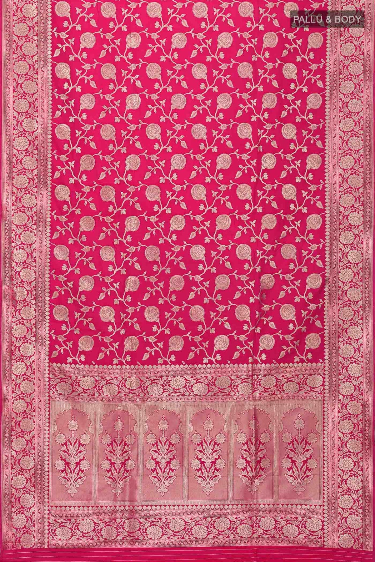 Pink Banarasi Silk Saree