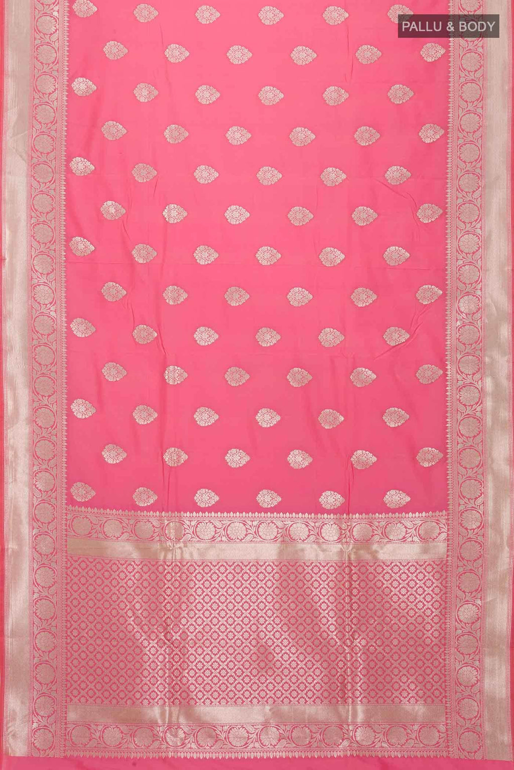 Pink Blended Banarasi Silk Saree