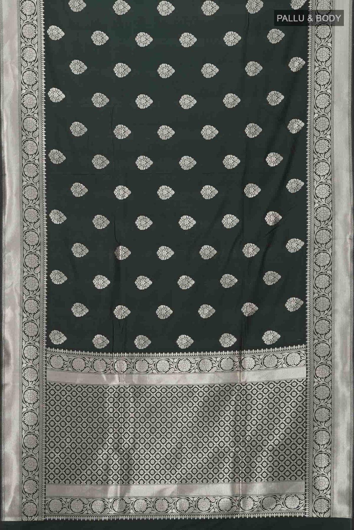 Green Blended Banarasi Silk Saree