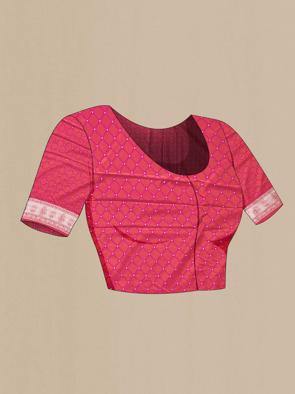 Pink Blended Banarasi Silk Saree