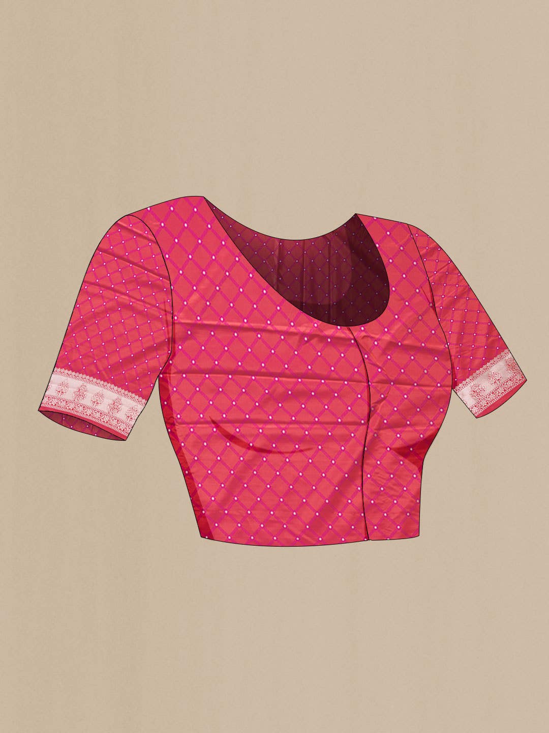 Pink Blended Banarasi Silk Saree