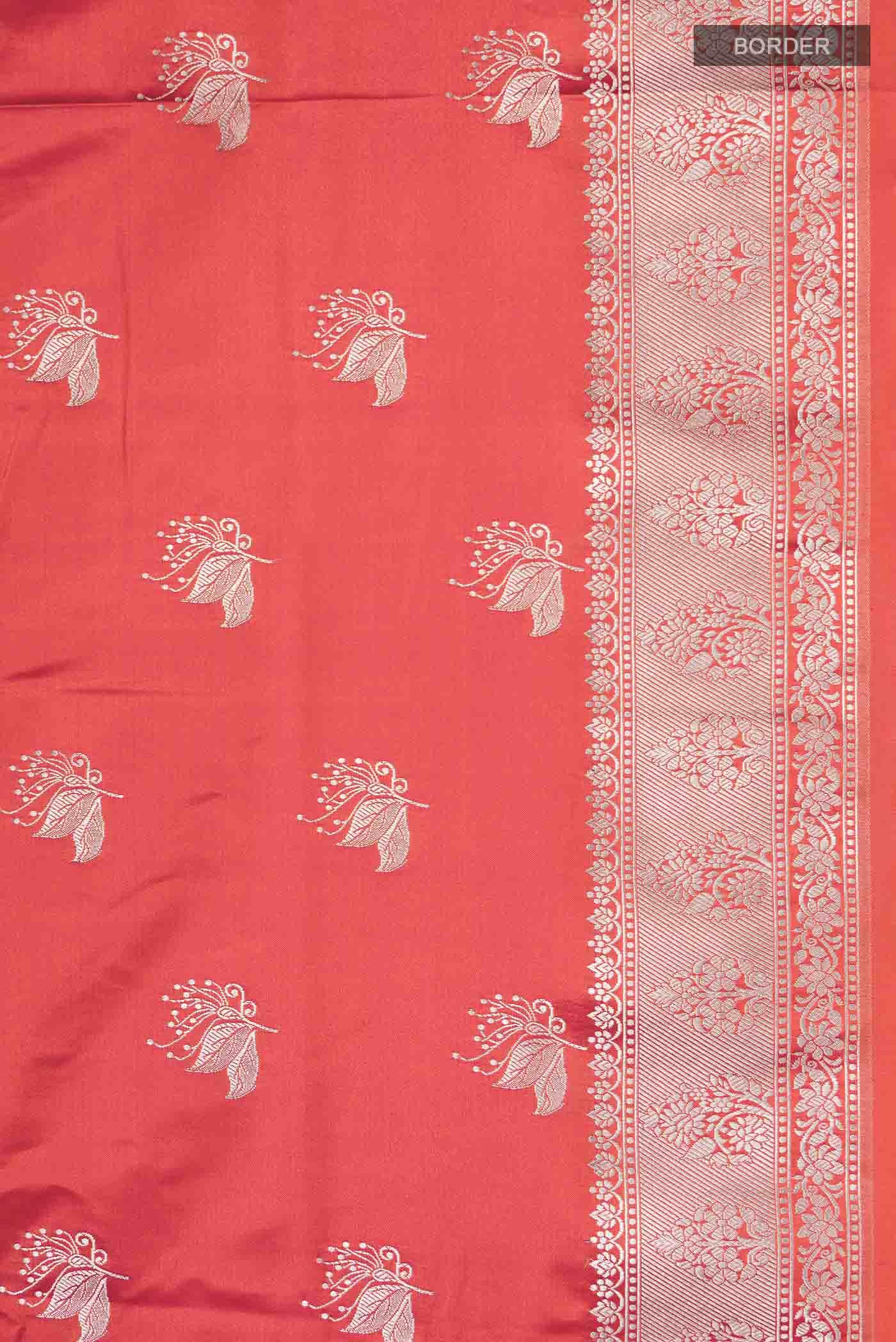 Pink Blended Banarasi Silk Saree