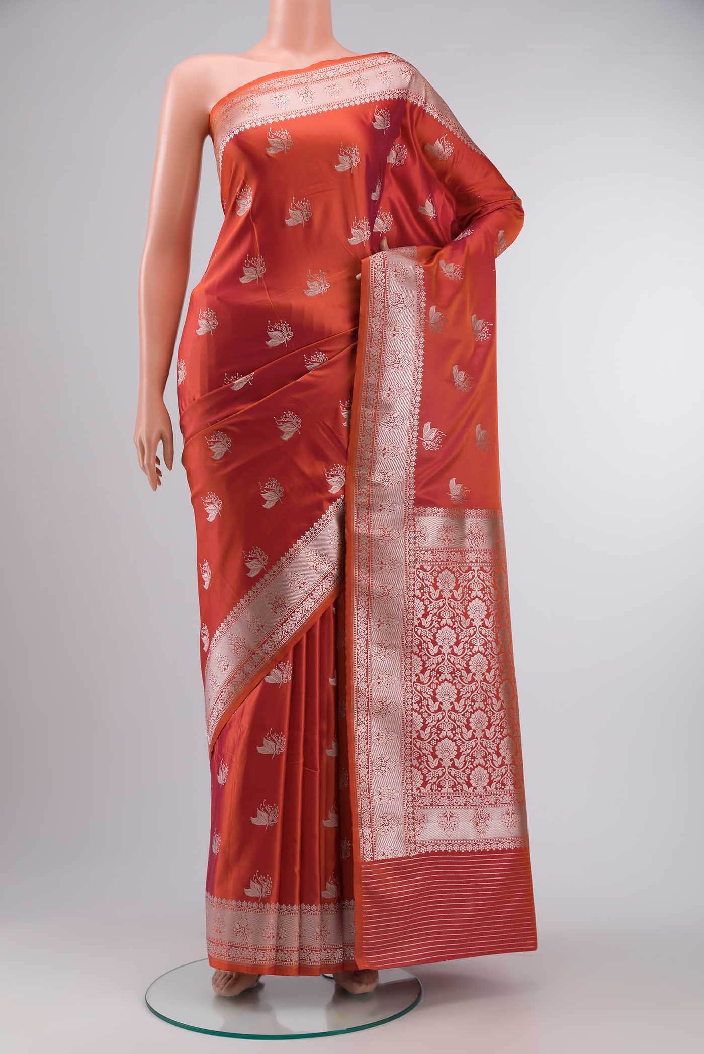 Pink Blended Banarasi Silk Saree