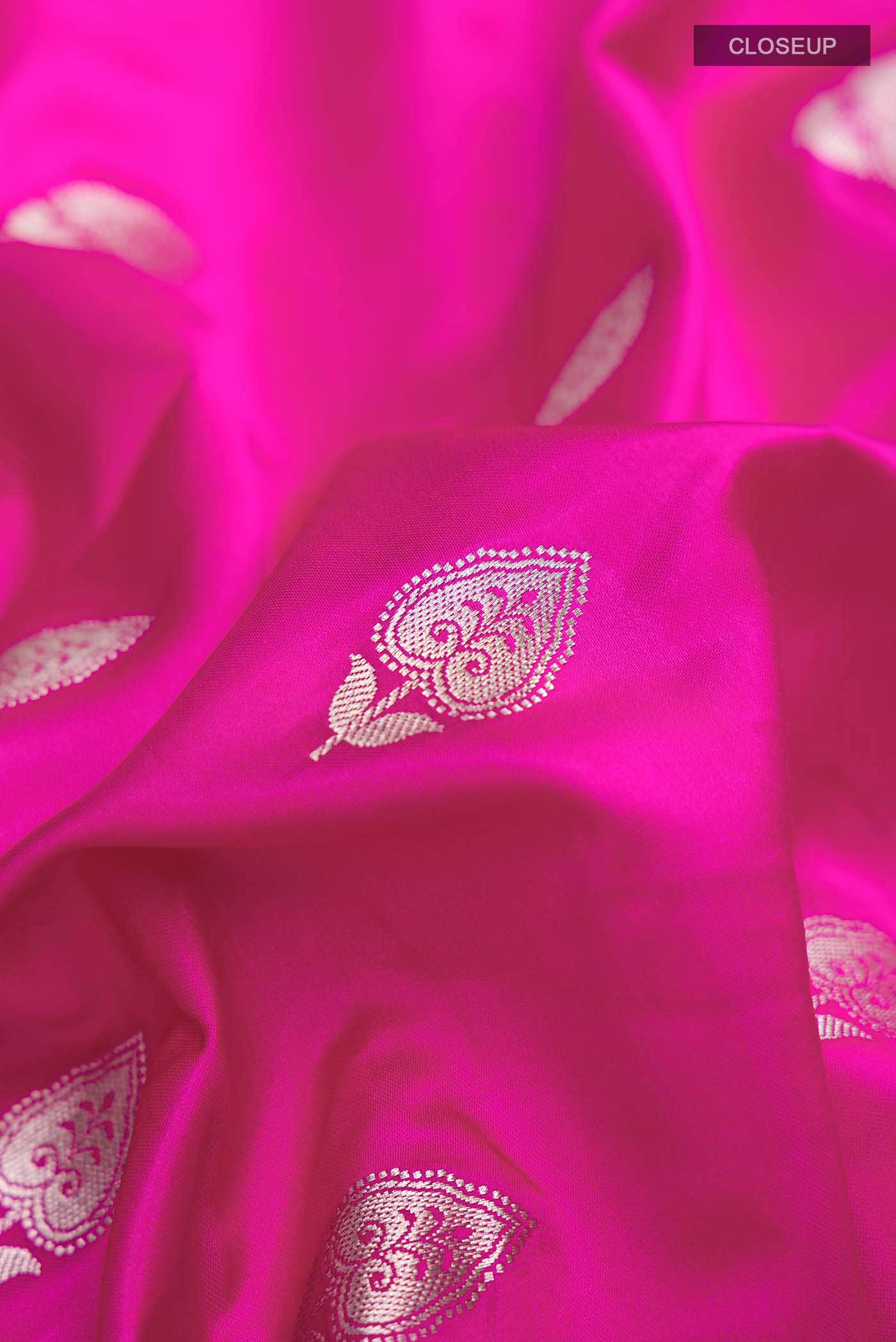 Pink Banarasi Silk Saree