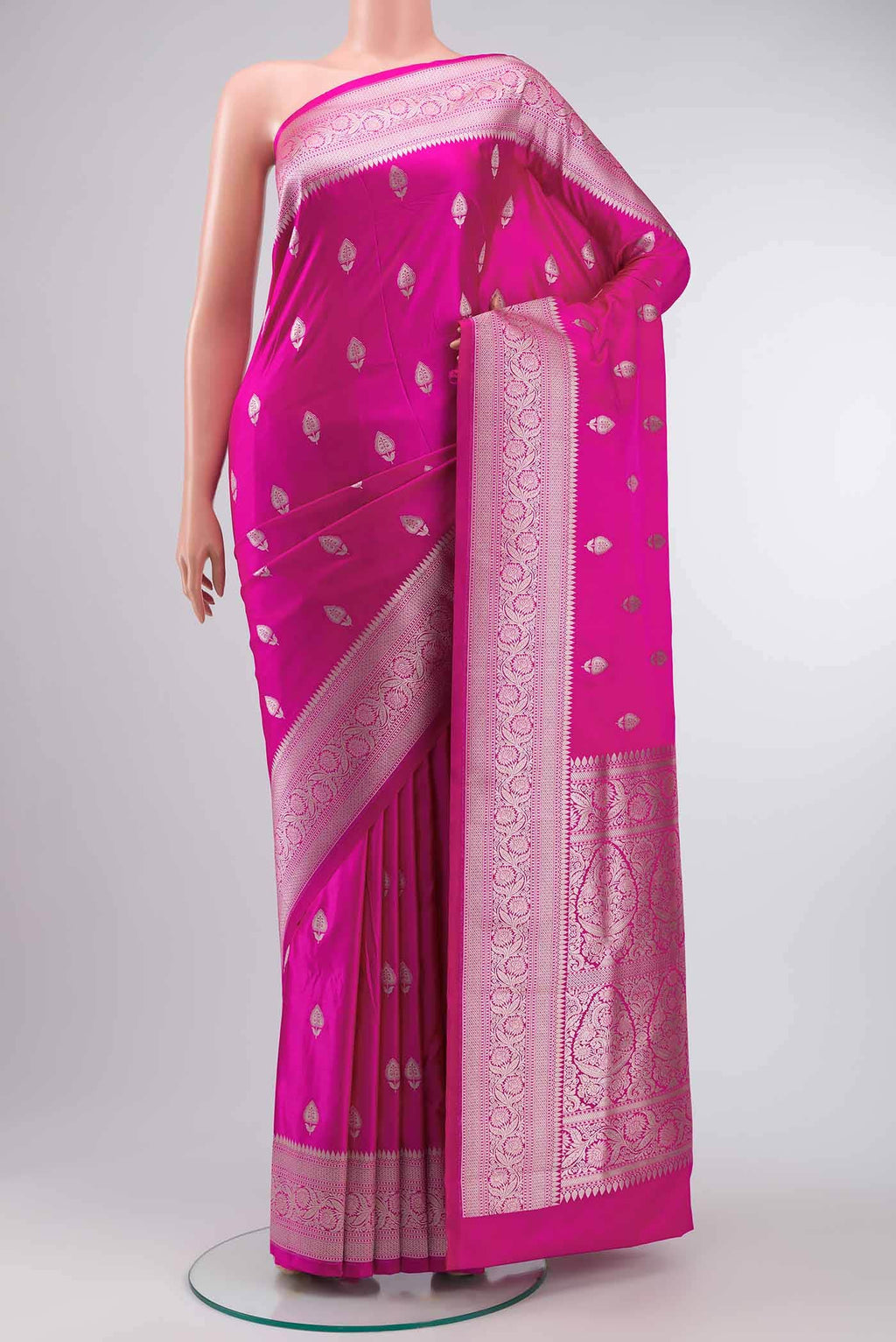 Pink Banarasi Silk Saree
