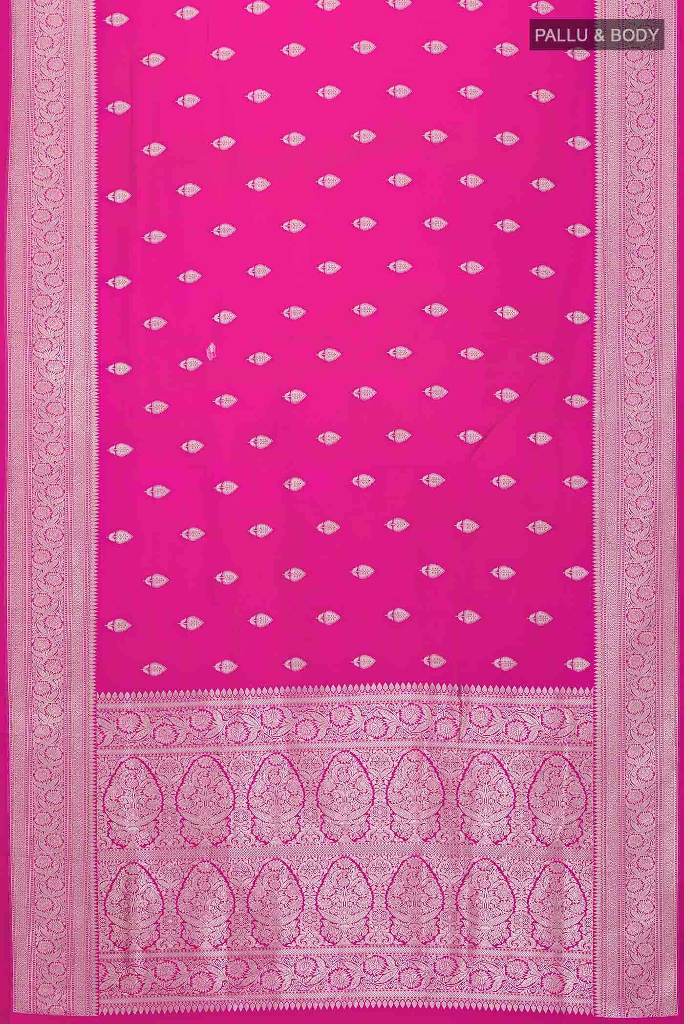 Pink Banarasi Silk Saree
