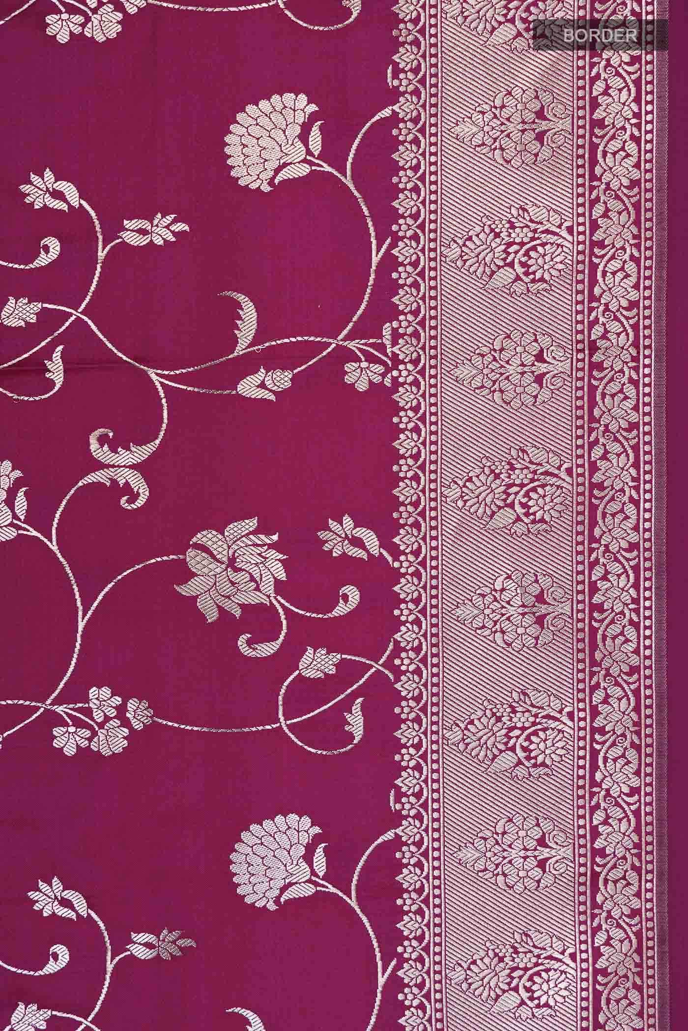 Purple Banarasi Silk Saree