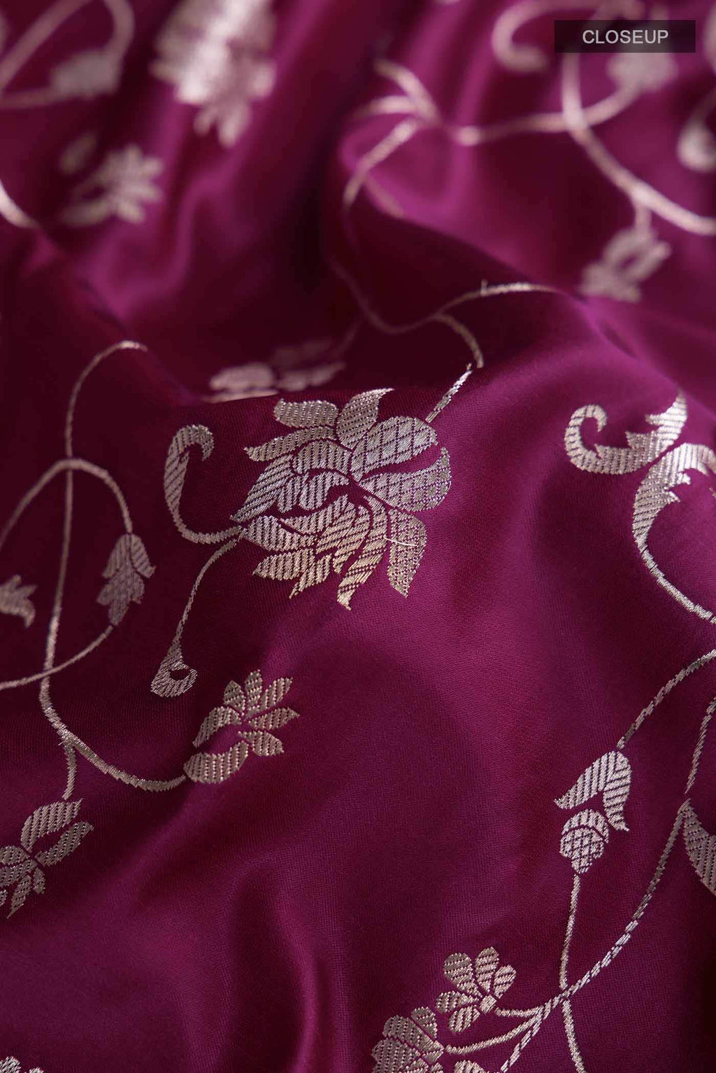 Purple Banarasi Silk Saree