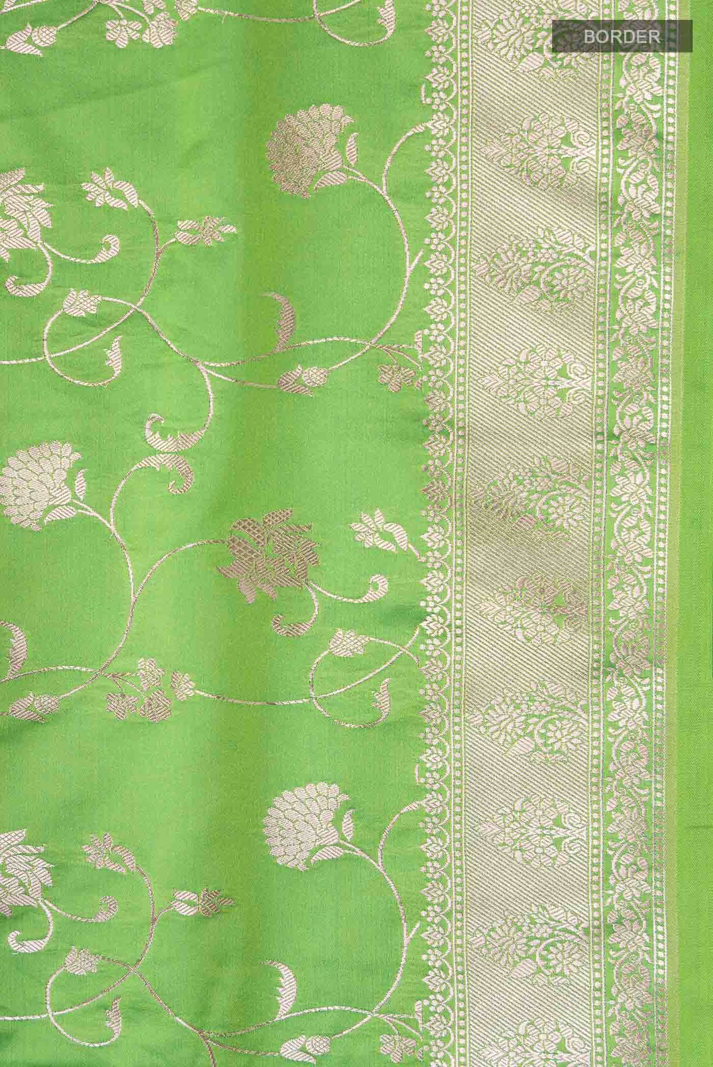 Green Blended Banarasi Silk Saree