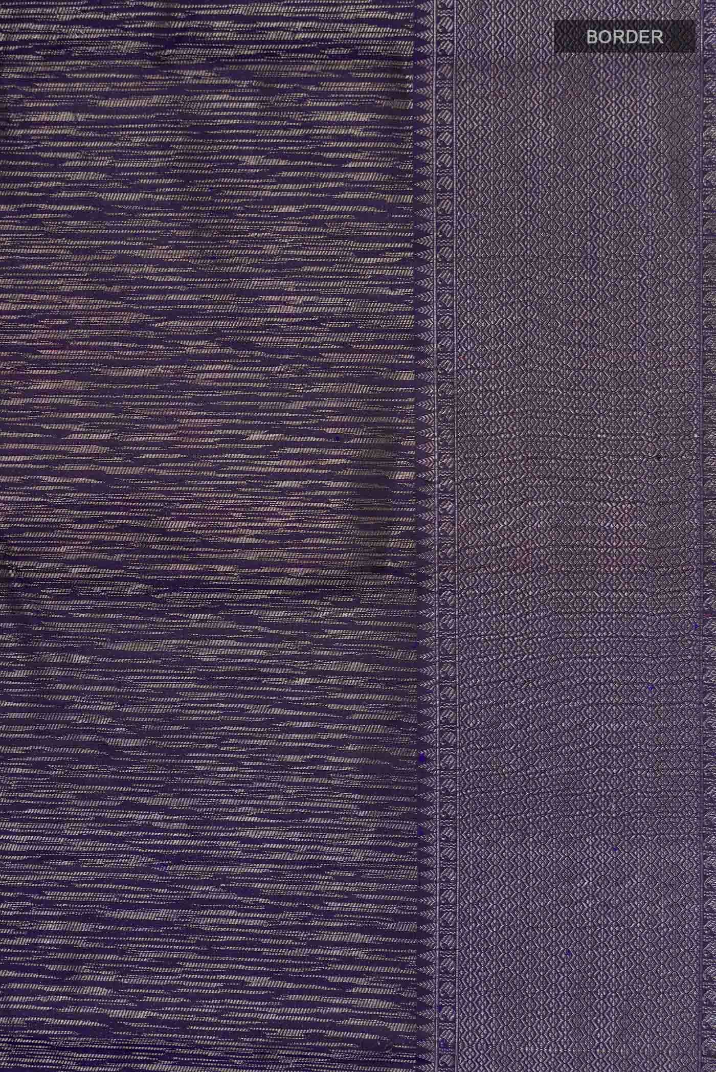 Navy Blue Kanchipuram Silk Saree