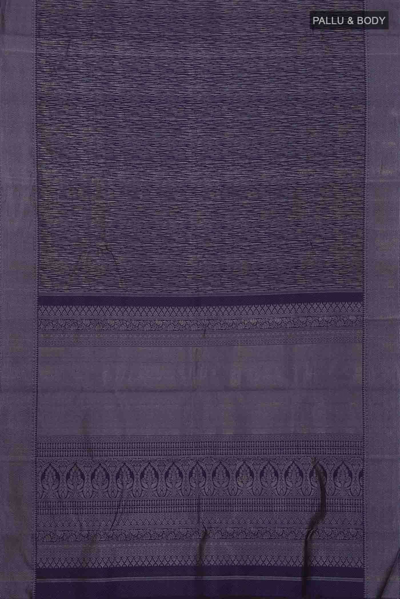 Navy Blue Kanchipuram Silk Saree