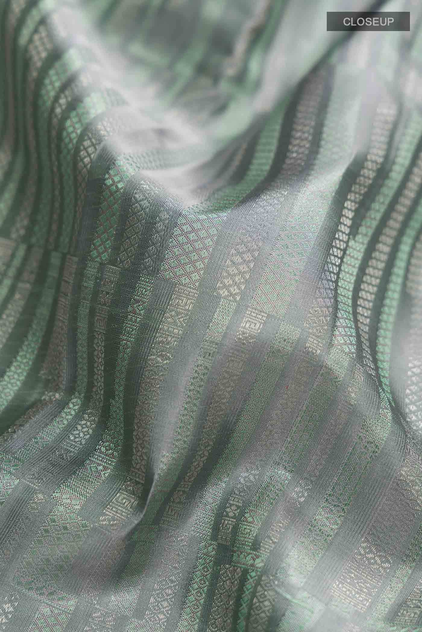 Grey Kanchipuram Silk Saree