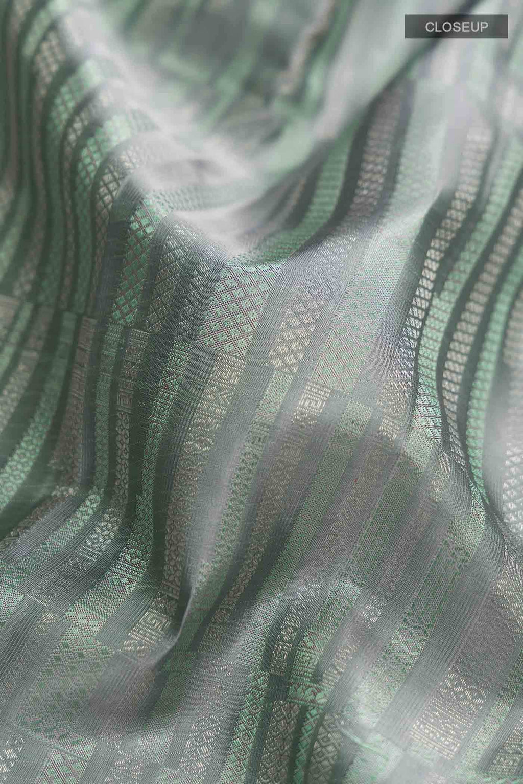 Grey Kanchipuram Silk Saree