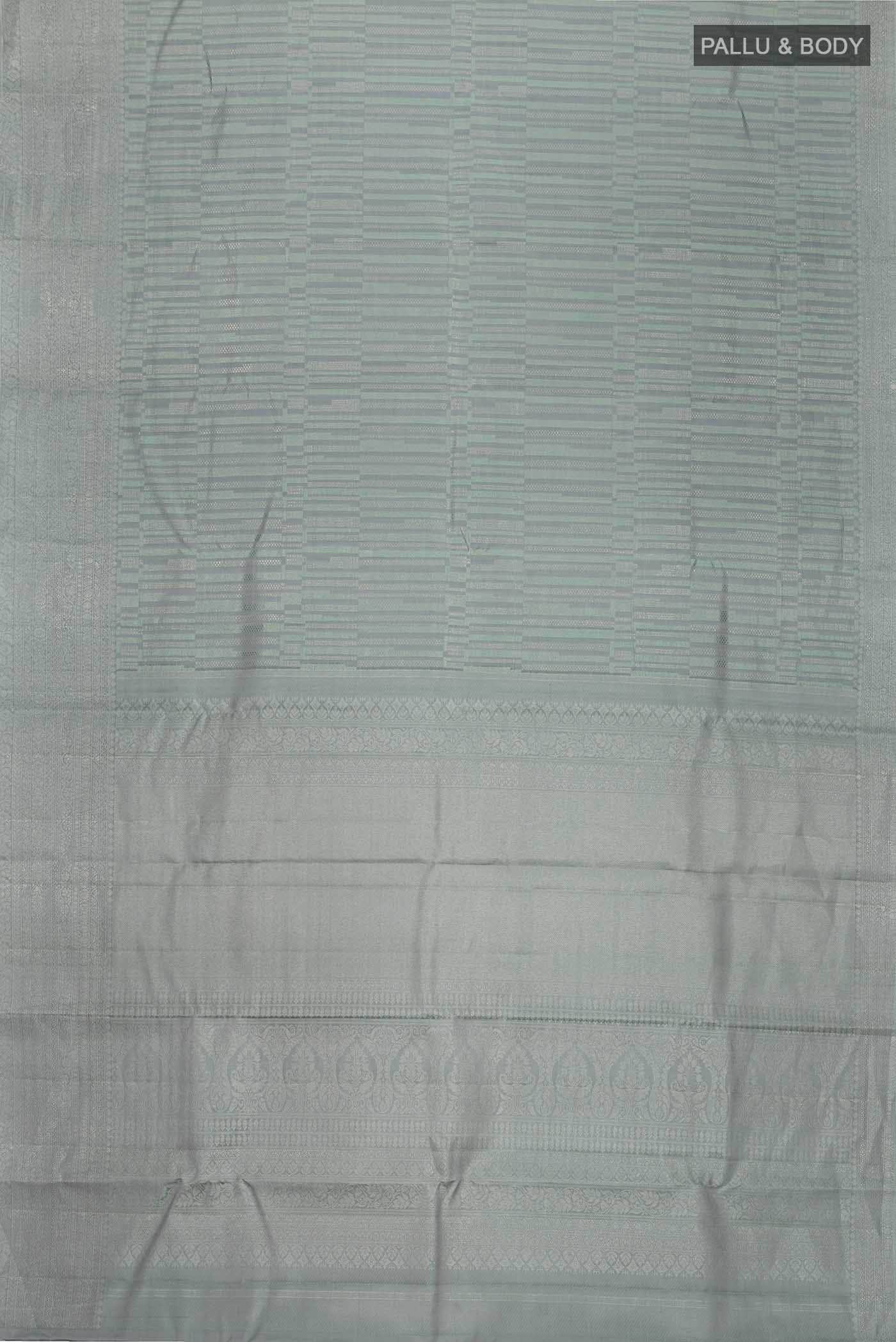 Grey Kanchipuram Silk Saree