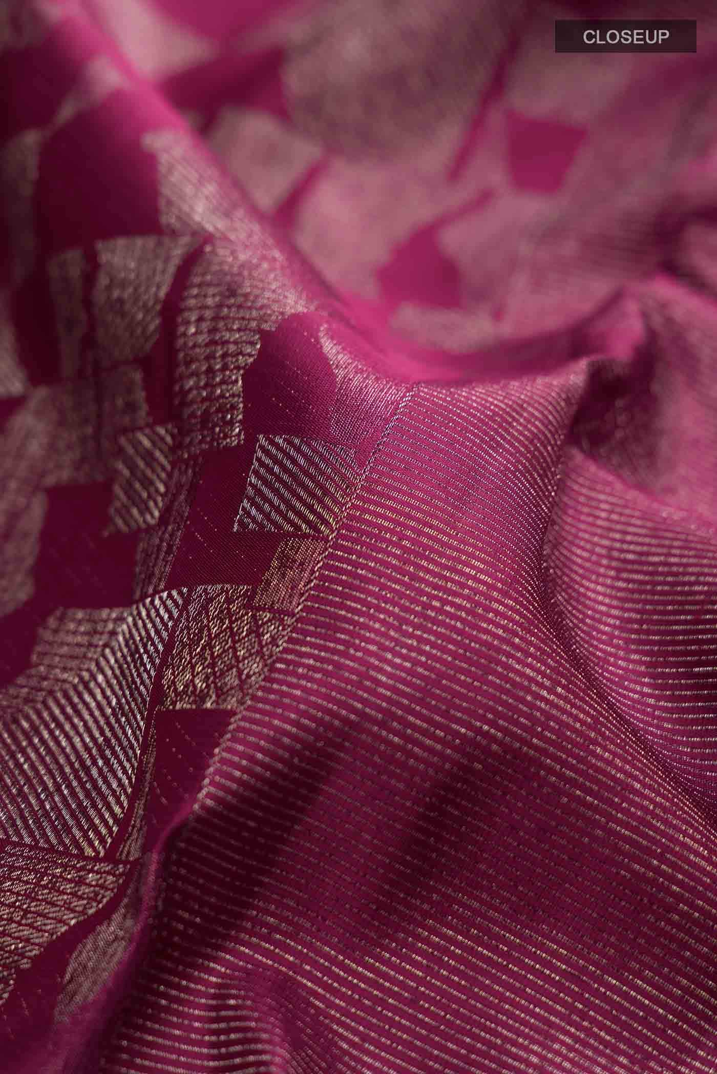Maroon Kanchipuram Silk Saree