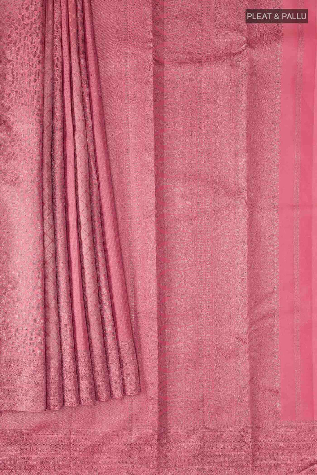 Coral Kanchipuram Silk Saree