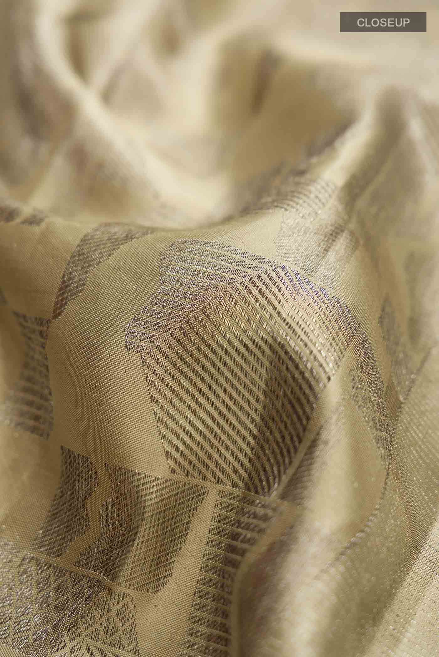 Sage Green Kanchipuram Silk Saree