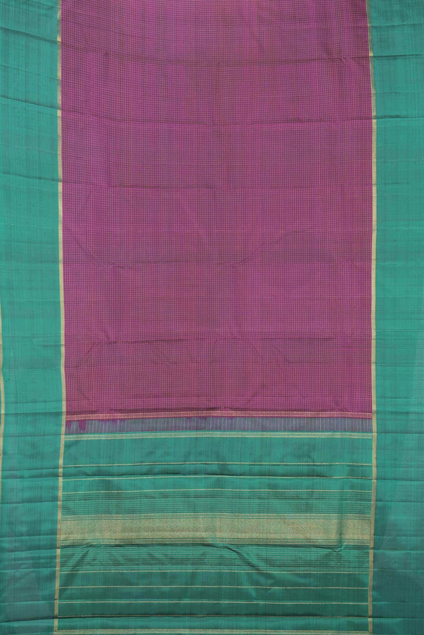 Magenta Dual Tone Kanchipuram Silk Saree
