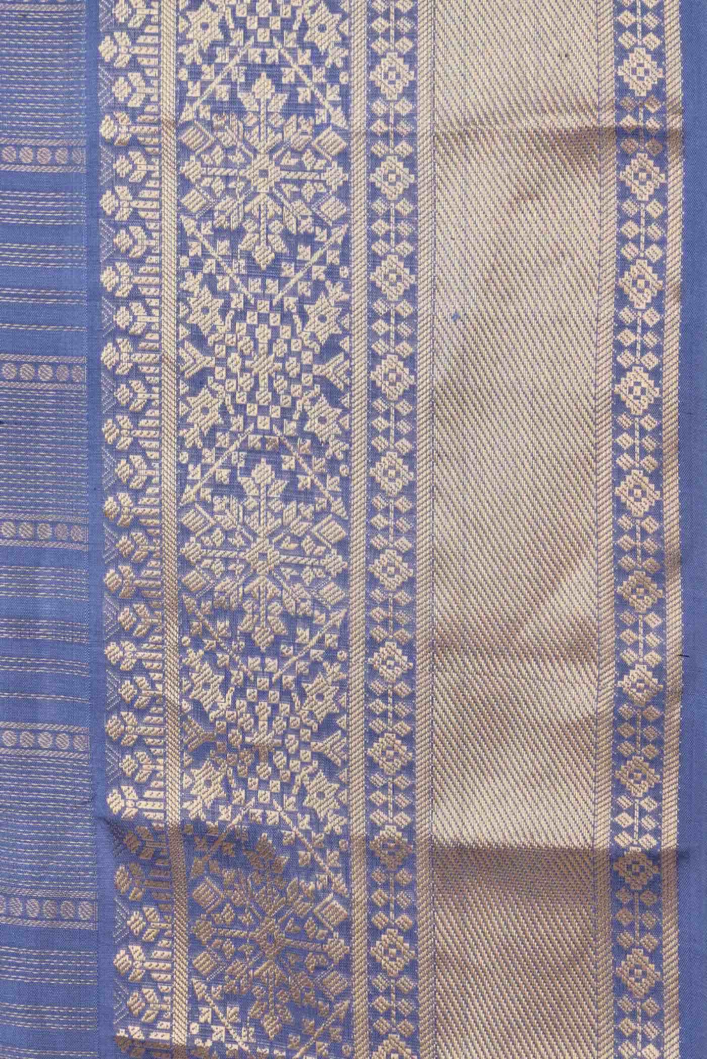 Grey Dual Tone Soft Silk Saree