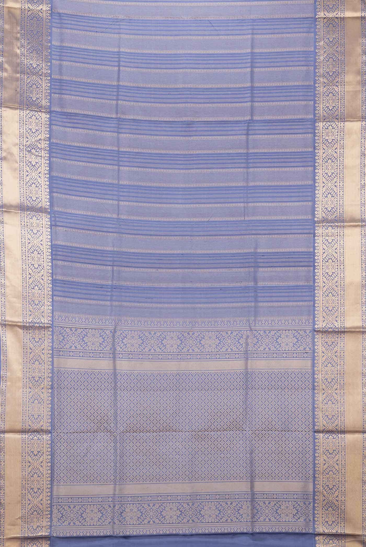 Grey Dual Tone Soft Silk Saree