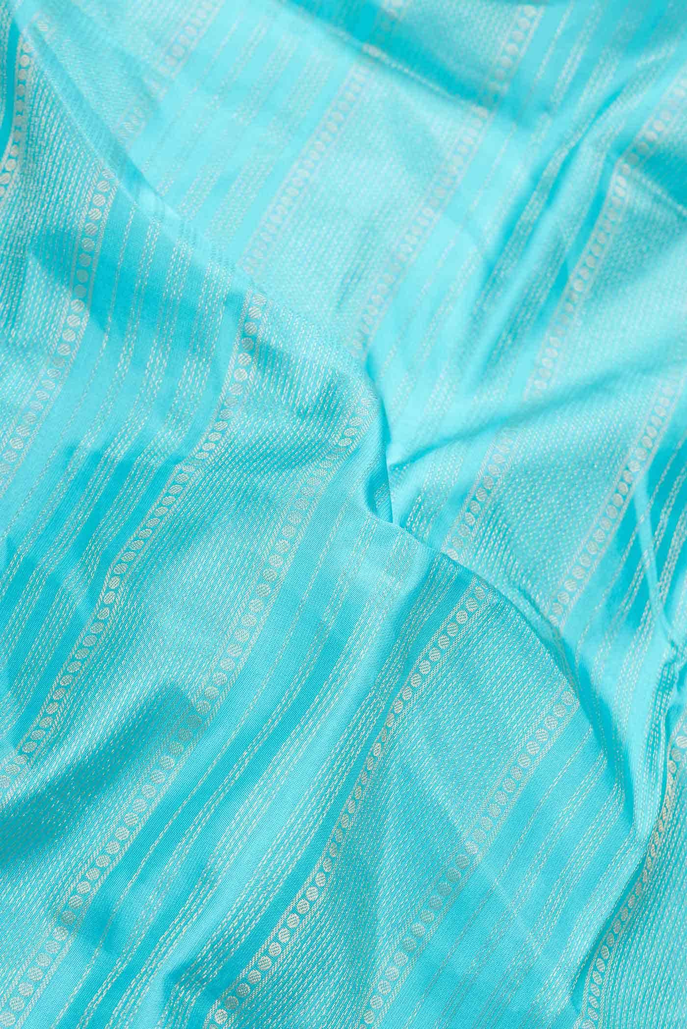 Sky Blue Dual Tone Soft Silk Saree