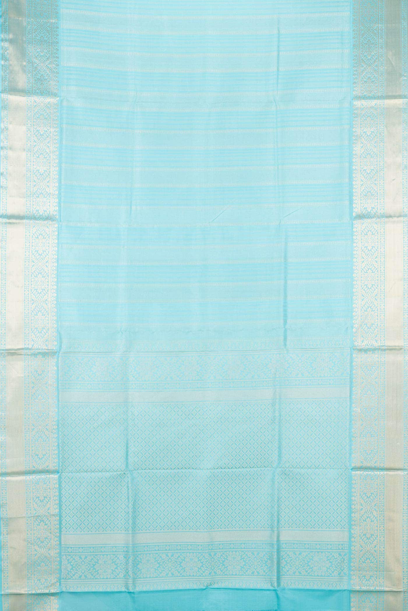 Sky Blue Dual Tone Soft Silk Saree