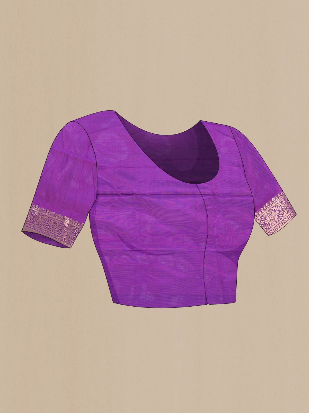 Purple Dual Tone Soft Silk Saree
