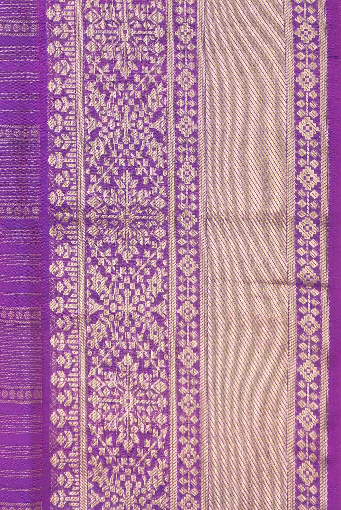 Purple Dual Tone Soft Silk Saree