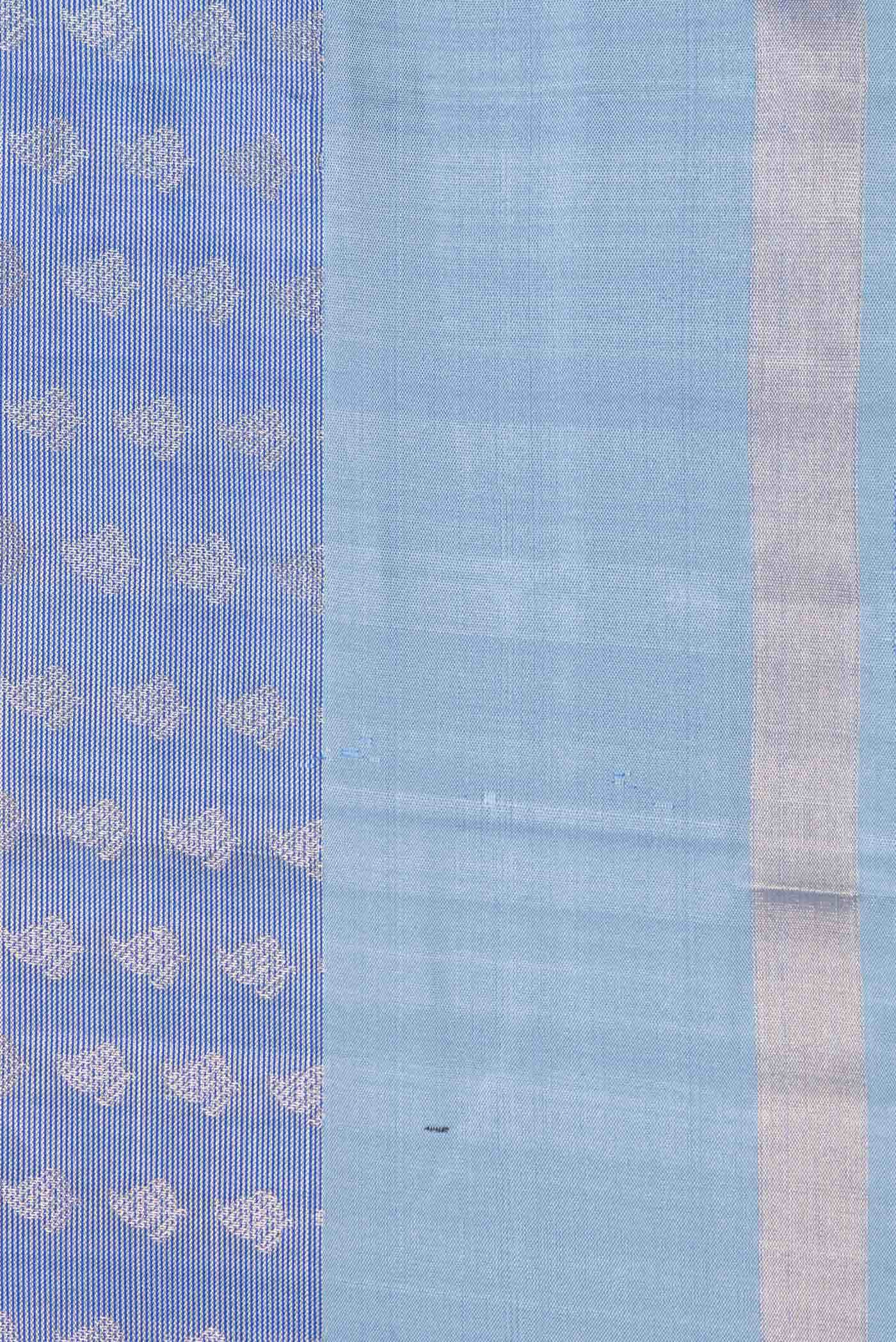 Light Blue Dual Tone Soft Silk Saree
